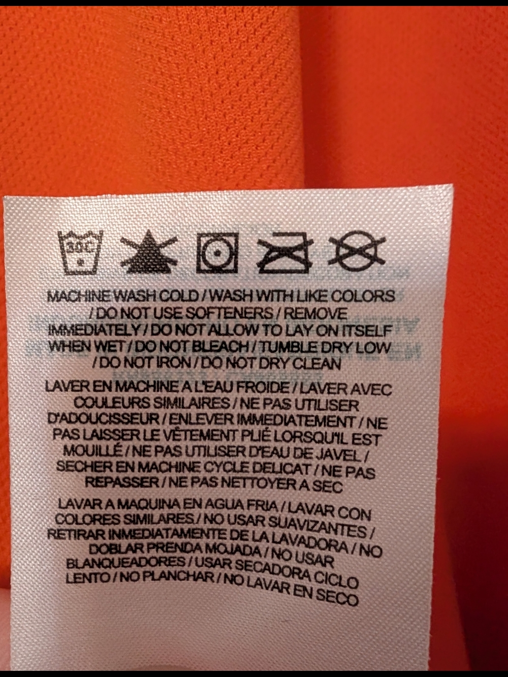 Nike Men’s Dri-FIT Orange Polo Shirt - Size XL EUC - Picture 10 of 13